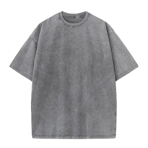 เสื้อยืดคอตตอนผู้ชายไซส์ใหญ่ สีพื้น คอกลม แขนสั้น ผ้าเจอร์ซีย์ถักแบบลำลอง ดีไซน์เรียบง่าย ความยาวปกติ - Product Image 2