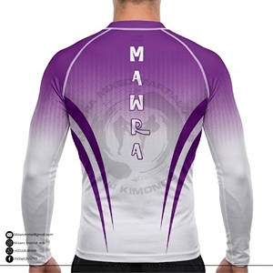 เสื้อรัดกล้ามเนื้อแขนยาวสำหรับผู้ชาย Mawra Martial Arts MMA ออกแบบเองได้ เหมาะสำหรับออกกำลังกาย ฟิตเนส ยิม บราซิลเลียนยิวยิตสู สำหรับทุกเพศ - Product Image 2