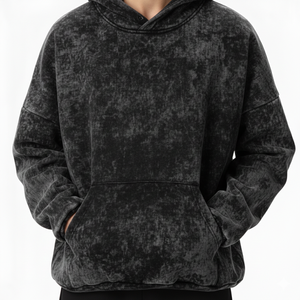 Sweat à capuche épais en polyester et coton pour homme, haute qualité, avec logo personnalisé, sweats à capuche en molleton épais, personnalisables, vierges, coupe oversize - Product Image 2