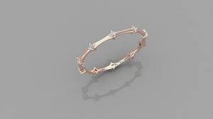 925 Sterling <b>Silver</b> Moissanite Wedding Band 18K Yellow <b>Silver</b> Dainty <b>Stacking</b> <b>Ring</b> Oval Cut Diamond Wedding Band <b>Ring</b> Engagement - Product Image 5