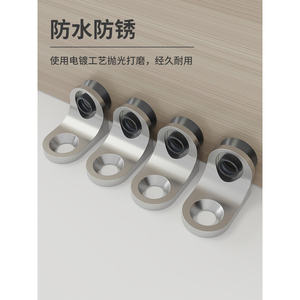 Movable Wooden Board Support Bracket with Glass Shelf for <b>Wardrobe</b> Partition Furniture Cabinet <b>Hardware</b> Accessories Nail Fixing - Product Image 2