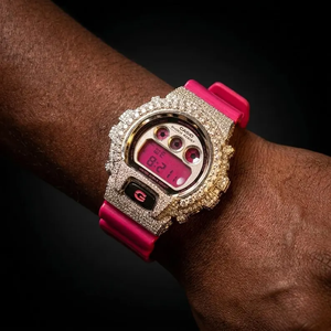 Reloj GShock GA-2100 Personalizado con Diamantes de Imitación, Bisel de Espinas, Esfera Verde, Reloj de Lujo Estilo Hip Hop para Hombre - Product Image 4