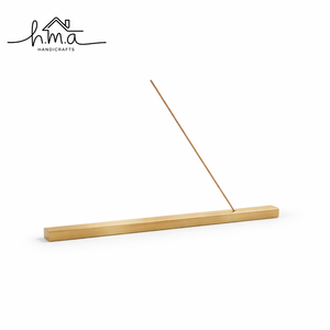 Long Brass Incense Holder Channel Tray with Curved End <b>Stick</b> Stand Minimalist Ash Catcher Modern Home Fragrance Meditation Decor - Product Image 2