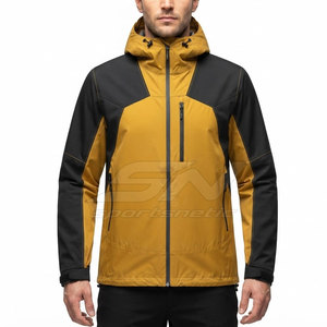 Chaqueta impermeable para senderismo para hombre, ligera, con capucha, transpirable, con cremallera, para trekking, montañismo y aventuras. - Product Image 3