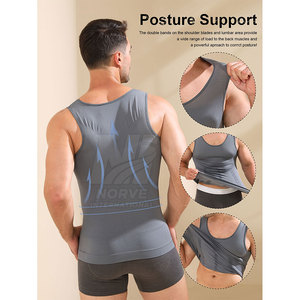 Durable Smooth Fabric Gym Wear Flexible Movement Sports Base Layer Sleeveless <b>Compression</b> <b>Shirt</b> - Product Image 6