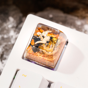 Keycaps Artisanat Forêt Mystique, Keycaps Artisanat Personnalisé, Keycaps Anime Mignons, Keycaps Verts, Ensemble de Keycaps, Keycaps en Bois - Product Image 1