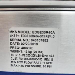 Manomètre capacitif MKS EDGE 30R40A-G13 - Équipements et pièces semi-conducteurs de renommée mondiale - Product Image 2