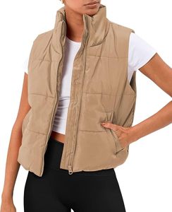 <b>Women's</b> Lightweight Insulated Puffer Vest OEM Manufacturer Custom Logo <b>Women's</b> <b>Sleeveless</b> Quilted <b>Jacket</b> Wholesale - Product Image 1