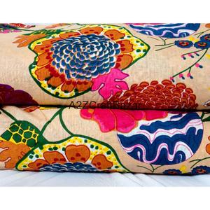 Tissu en Coton Pur 100% Tissé Léger, Respirant et à Séchage Rapide, Imprimé à la Main Indien, Écologique, Fil 60S/60S, pour Femme - Product Image 2