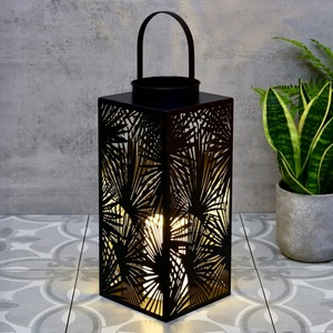 Wholesale 2026 Durable <b>Black</b> Metal Moroccan Candle Holder <b>Lanterns</b> for Home Decoration Christmas Tabletop Decorations - Product Image 6