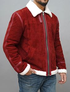 Furat Leathers Men's Winter Oversized Leather Casual Jacket Stand Collar Breathable Windproof High Quality OEM Professional - Product Image 4