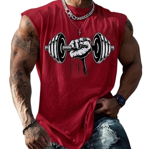 Outdoor <b>Men</b> Running Training Quickly Dry Breathable Custom logo <b>Men</b> Sleeveless Tank Tops Gym Fitness Sportswear - Product Image 5