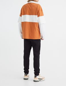 Chemise pour homme en toile unie brodée, impression numérique 240g, 100% coton - Product Image 3