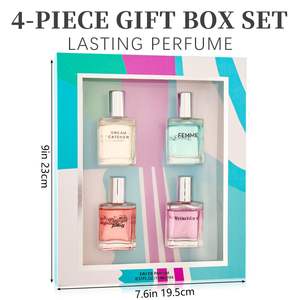 Set de Regalo de Perfume en Spray Eau de Parfum de Larga Duración de 4 Piezas para Mujer, 4 Aromas Únicos para Halloween o Navidad - Product Image 4