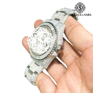 Montre Hip Hop en Moissanite et Diamants pour Hommes – Montre-bracelet Haut de Gamme Bling pour Distributeurs de Bijoux et Exportation Mondiale - Product Image 3