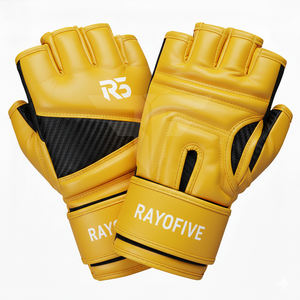 Guantes de entrenamiento personalizados de cuero PU con logo personalizado para MMA y gimnasio, guantes de boxeo para entrenamiento profesional. - Product Image 2