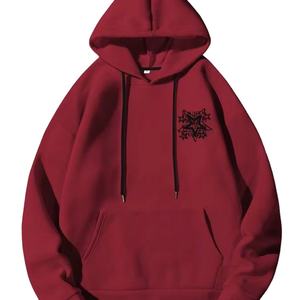 Sudadera con capucha estampada personalizada para hombre, estilo pulóver en tela transpirable y cómoda, forro polar de algodón/forro polar de poliéster - Product Image 1