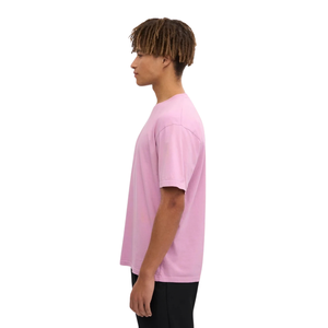เสื้อยืดคอกลมแขนสั้นทรงโอเวอร์ไซส์ ไหล่ตก ทรงบ็อกซี่ ผ้าเจอร์ซีย์เรียบ สำหรับผู้ชาย รับผลิตเสื้อผ้าขายส่งจากโรงงาน - Product Image 3