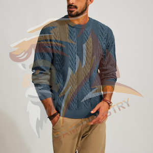 Pulls pour hommes durables, respirants, à manches longues, en tricot, nouvelle mode pour adultes - Product Image 3