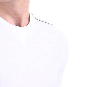 Nouveaux hauts polyvalents pour hommes en coton et polyester 220 g/m² respirants, décontractés pour le quotidien, t-shirt confortable à coupe classique et durable - Product Image 6