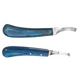 Juego de 2 Cuchillas de Doble Filo de Acero Inoxidable para Pezuñas, Instrumentos Quirúrgicos Veterinarios para Recortar Pezuñas - Product Image 1