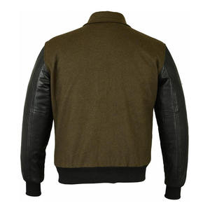Varsity <b>Jacket</b> <b>Baseball</b> Letterman <b>Jacket</b> OEM Custom Wool Leather Sleeve College Team <b>Jacket</b> <b>for</b> <b>Men</b> Women Logo Embroidery - Product Image 4