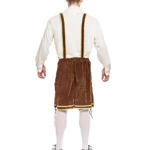 Ensemble traditionnel allemand en cuir de chèvre, élégance alpine authentique, pantalon long et chemise. - Product Image 2