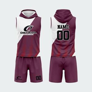 Uniforme de football américain 7 contre 7 personnalisé avec impression sur le devant, à capuche, sans manches, unisexe, séchage rapide, respirant, antibactérien, 100% coton - Product Image 4