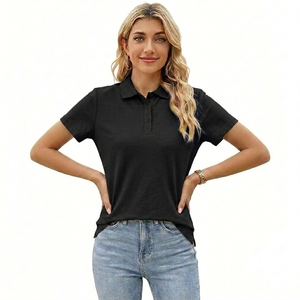 เสื้อยืดผู้หญิงรักษ์โลก ผ้าฝ้าย 100% สำหรับโปรโมชั่น - รับผลิตแบบ OEM/สกรีนโลโก้ด้านหน้า พิมพ์ลายดิจิตอล แขนสั้น - Product Image 2