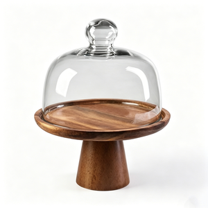 Support à gâteau artisanal en bois massif pour anniversaire, mariage et décoration de fête, support à gâteau en bois pour table de desserts et usage domestique - Product Image 3