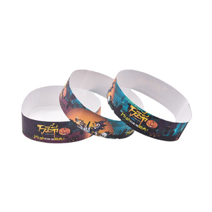 Billet de bracelet en papier syntaxique PP jetable de 250mm avec logo personnalisé pour événements Club Party <span class=keywords><strong>Concert</strong></span> - Product Image 4