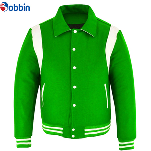 Fashion Hot Sale Letterman Varsity <b>Jacket</b> Green/<b>White</b> Custom Varsity <b>Jackets</b> for <b>Men</b> Women High Quality Varsity <b>Jacket</b> For <b>Men's</b> - Product Image 1