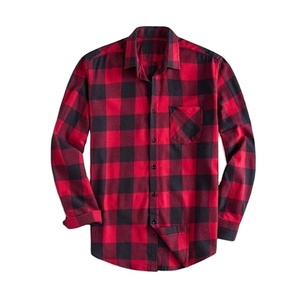 Camisa de Franela a Cuadros para Hombre, de Invierno, de Primera Calidad, con Cuello Camisero, Manga Larga, Venta al Por Mayor - Product Image 4