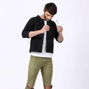 เสื้อแจ็คเก็ตยีนส์ลำลองแห้งเร็วสำหรับผู้ชาย ราคาขายส่ง ผลิตจากผ้าฝ้าย - Product Image 5