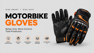Guantes de Motociclismo de Cuero Genuino Personalizados con Protección de Nudillos de Fibra de Carbono, Antideslizantes, Impermeables - Product Image 5