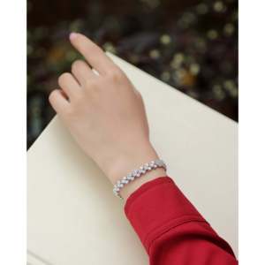 Moissanite Wrap <b>Bracelet</b> 925 Sterling Silver Luxury | Third Party Certified Custom Fine Jewelry Wholesale Supplier Factory Price - Product Image 4