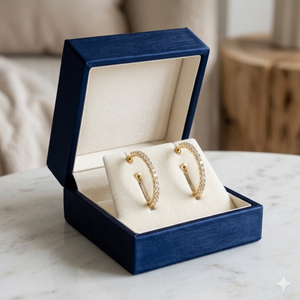 Pendientes de Aro Delgados con Diamantes de Moissanita y Plata de Ley 925, Elegantes y Personalizados para Mujer, Chapados en Rodio, Regalos de Aniversario - Product Image 3