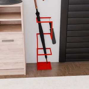 Exclusivo Soporte de Metal Rojo para Paraguas, Ideal para Organizar el Vestíbulo de Hoteles, Para la Comodidad de los Huéspedes, Venta al Por Mayor desde India - Product Image 6
