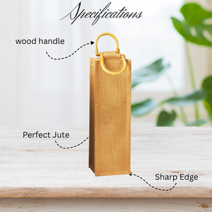 ถุงใส่ขวดปอกระเจาเป็นมิตรต่อสิ่งแวดล้อมบรรจุภัณฑ์ของขวัญแบบใช้ซ้ำได้สำหรับงานปาร์ตี้งานแต่งงานงานขององค์กรและของขวัญวันหยุด - Product Image 6