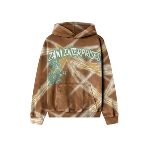 Sudadera con Capucha Extra Grande de Felpa de Algodón de 400 g para Hombre, Color Blanco, para Impresión de Logotipo Personalizado, Calidad Premium - Product Image 3