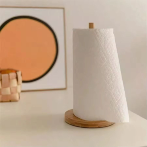 Support de papier essuie-tout en bois pour cuisine, sur pied, détachable, moderne, support de rangement pour cuisine - Product Image 1