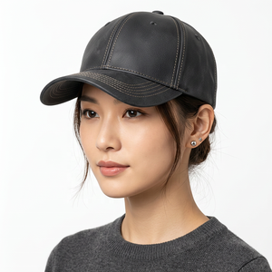 Unisex <b>Black</b> 6-Panel <b>Baseball</b> <b>Cap</b> Adjustable Metal Buckle Breathable Waterproof Polyester Twill Casual Hat - Product Image 6
