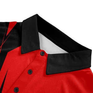 Vente flash - Polo 100% polyester, impression par sublimation personnalisée, manches courtes, séchage rapide, polo de sport pour homme, fabriqué par BS - Product Image 3