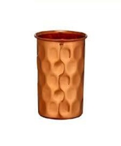 Premium Copper Glass Drinking Tumbler Ayurvedic Health Water Cup Eco Friendly Metal <b>Drinkware</b> - Product Image 1