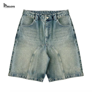 Pantalones Cortos de Mezclilla Ajustados para Hombre, Pantalones Cortos Casuales de Mezclilla, Ropa de Verano, Atuendo Diario Elegante y Cómodo - Product Image 1