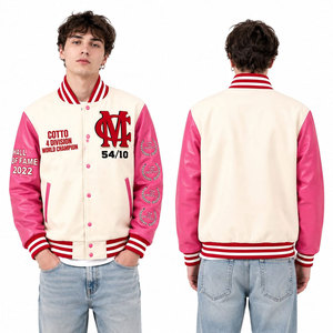 Chaqueta Varsity Personalizada a Prueba de Viento, Venta al por Mayor para Equipos, Poliéster/Algodón, Cuello Alto, Servicio de Personalización - Product Image 5