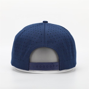 Performist Unisex Snapback <b>Cap</b> 6-Panel Blue Mesh Adjustable Breathable Sporty Baseball <b>Hat</b> with Embroidery Logo - Product Image 6