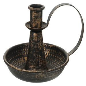 Porte-bougie en fer rétro, robuste, en métal, design vintage, pour table, mariage, décoration de fête de Noël - Product Image 1