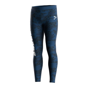 Pantalon cargo bleu à taille élastique avec plusieurs poches, coupe droite décontractée, respirant, en toile mi-lourde - Product Image 6