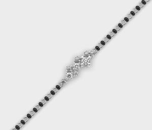 Aurelia Grace Kada Women's Mangalsutra <b>Bracelet</b> 925 Sterling Sliver Lab Grown Diamonds IGI Certified Trendy Rhodium - Product Image 4